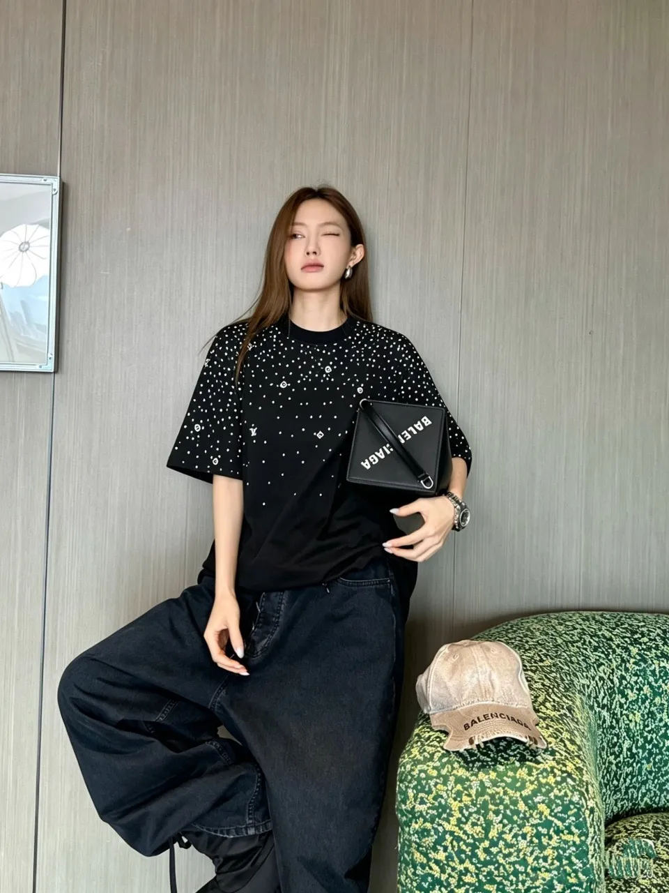 Louis Vuitton/Louis Vuitton starry printed short sleeves